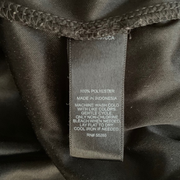 Express: Black Sheer Dress w/ White Speckle Design - Picture 14 of 14